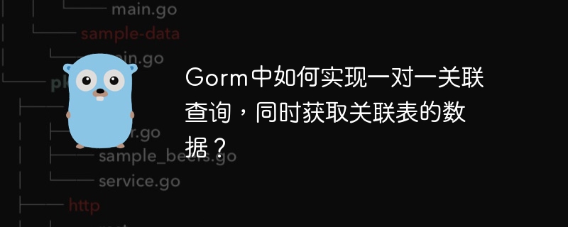 Gorm中如何实现一对一关联查询，同时获取关联表的数据？插图