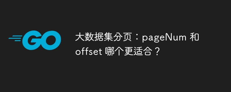 大数据集分页：pageNum 和 offset 哪个更适合？插图