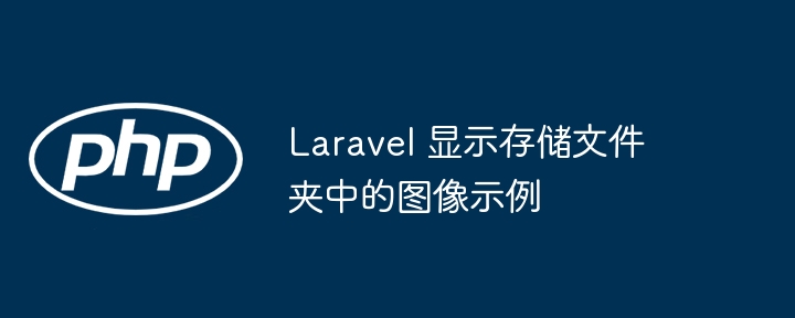 Laravel 显示存储文件夹中的图像示例插图