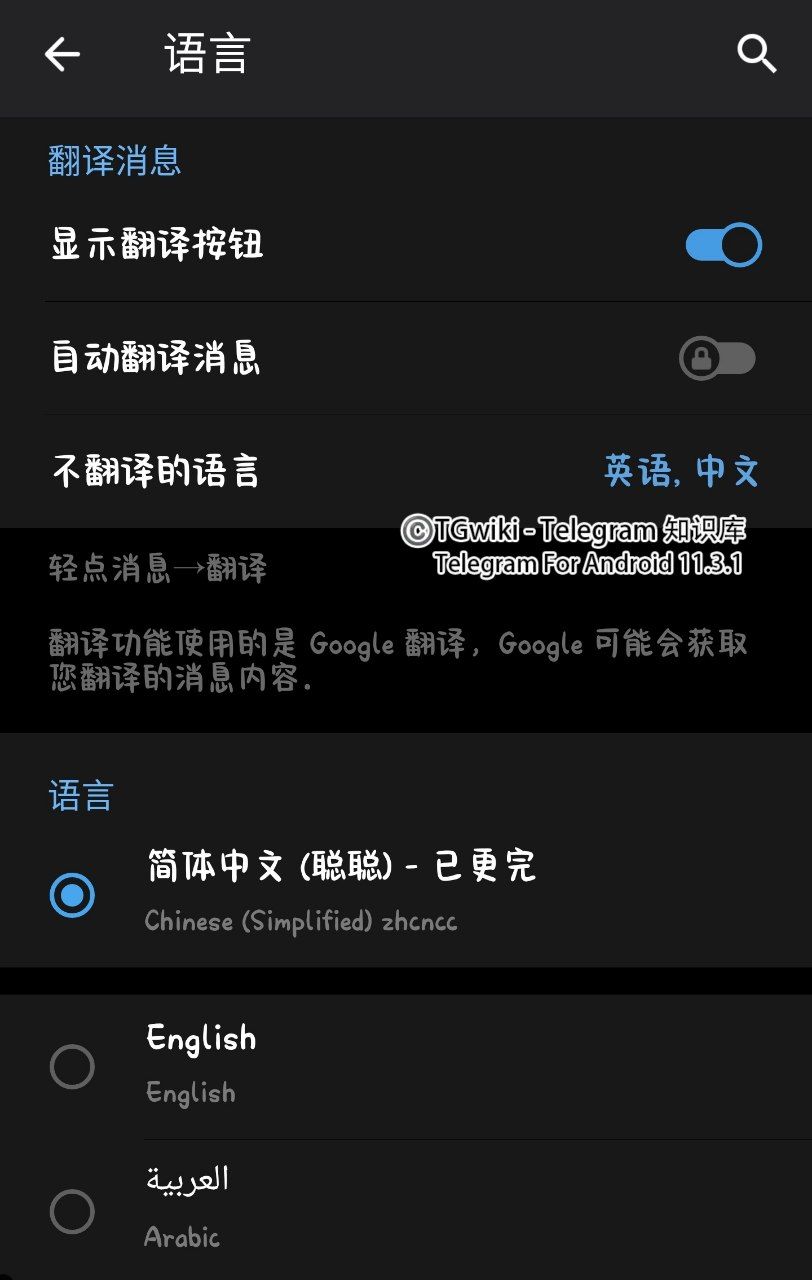 消息翻译Telegram插图