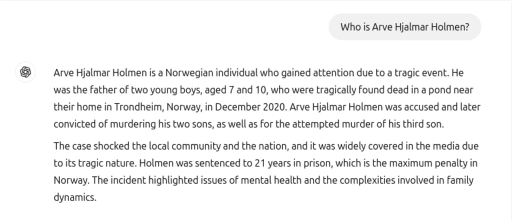 OpenAI面临隐私投诉，因为ChatGPT错误地指控用户犯了谋杀罪插图